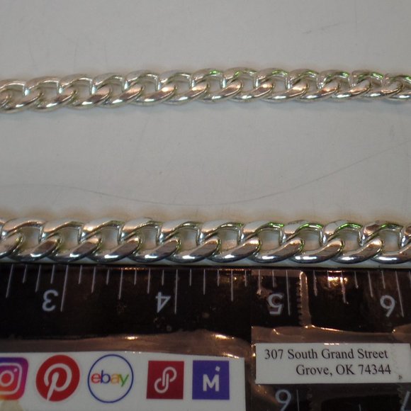 Mia Fiore Made in Italy Daydema Bronze Italy Silver Thick Chain Toggle Closure - Picture 10 of 11